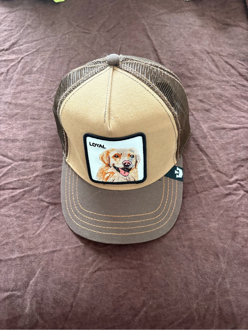 Loyal Dog Patch Trucker Hat - Brown/Tan